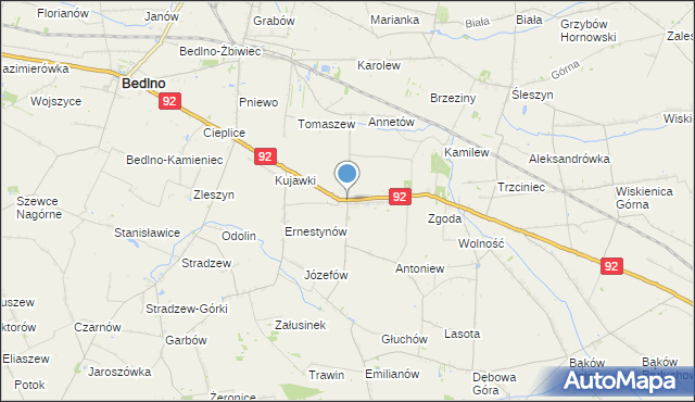 mapa Plecka Dąbrowa, Plecka Dąbrowa na mapie Targeo